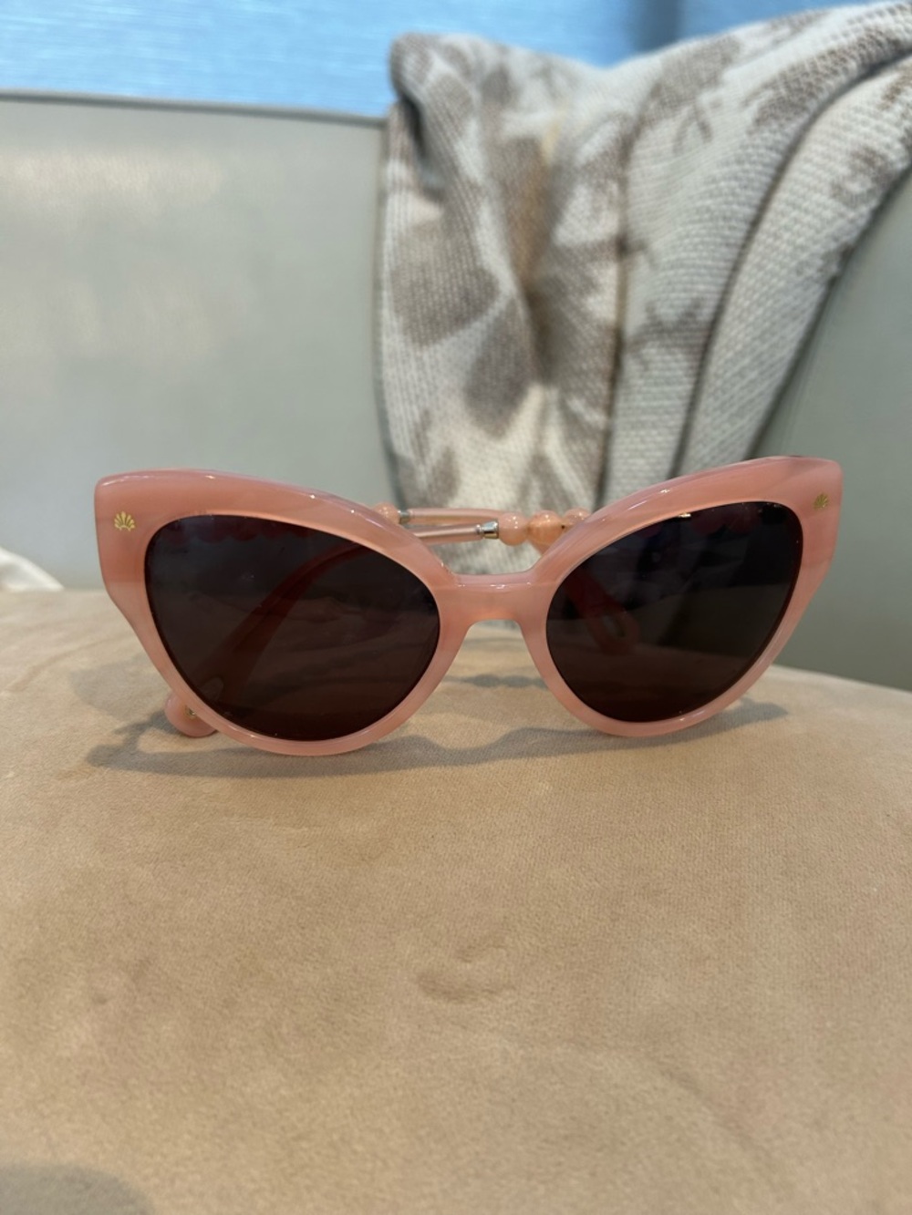 Light Pink Lele Sadoughi Cat Eye Sunglasses